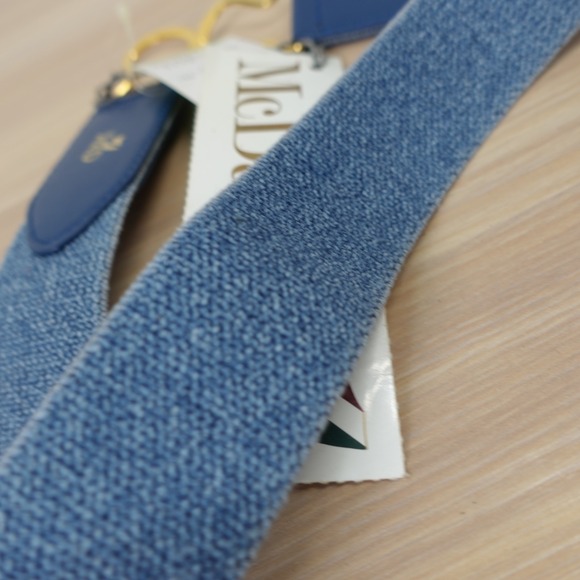 Blue Waist Cinch Belt Womens XS 65 26 Denim Stretch Riding Hook Buckle McDAVID main image 4